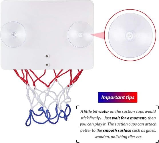 Minibasketbollkorgset med 2 bollar