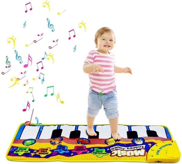 Pianomatte, Musikkteppe for Barn, Baby Keyboardteppe