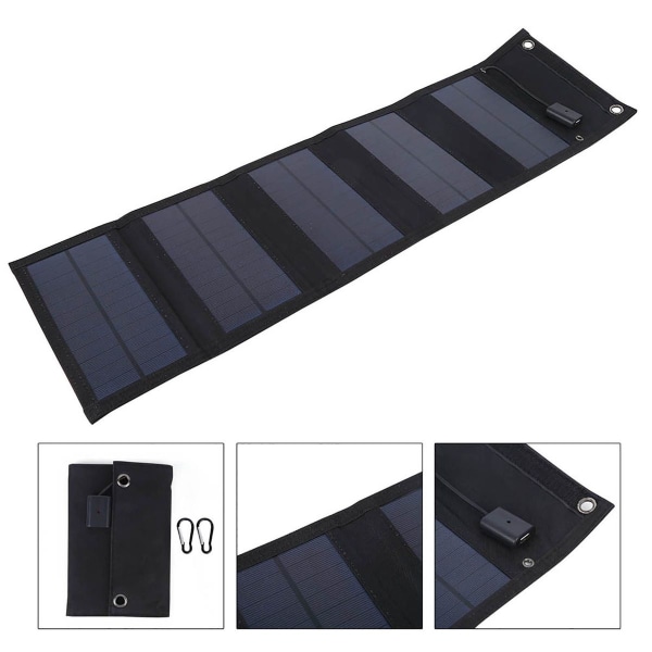 20W Vandtæt Foldbar Solpanel Sollader USB KLB