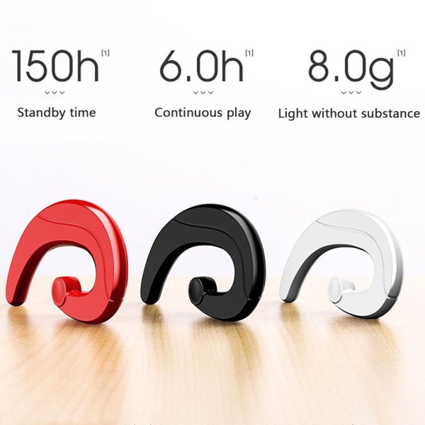 Bluetooth-headset trådløs sort