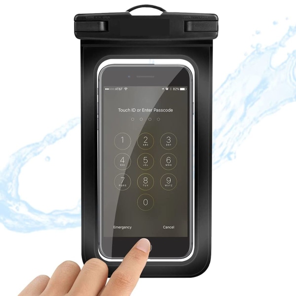 vandtæt mobiltelefon taske undervands vandtæt - 2 stk 7 tommer dobbelt