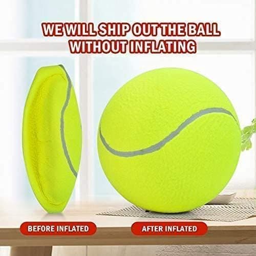 Suuri tennispallo, 24 cm lemmikkipallo, suuri ilmapallo