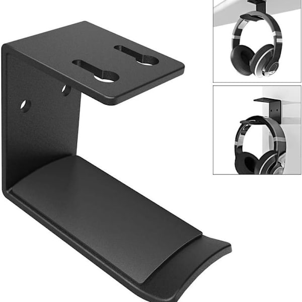 Hovedtelefon krog holder, pladsbesparende headset under skrivebordet