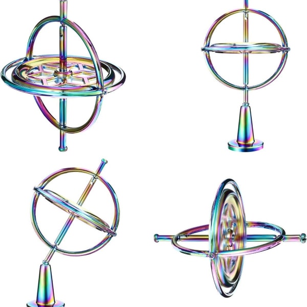 Gyroskop i metall - Anti-Heavy Spinning Top Gyroskop Balanse Leker KLB