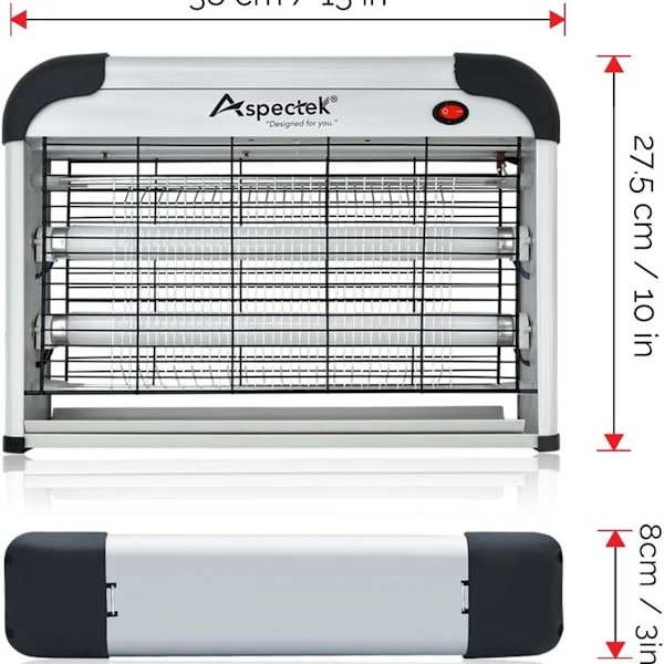Flue- og insektdreper 20W UV tiltrekker flygende insekter til ZAP KLB