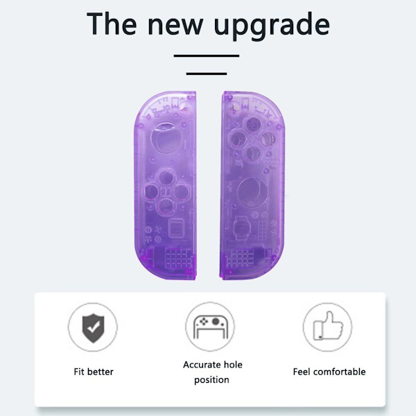 Hölje för Nintendo Switch, skyddande väska, transparent lila KLB