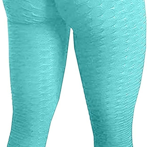 Berømte leggings, kvinners rumpe løftende yogabukser høye 01 mintgrønn KLB