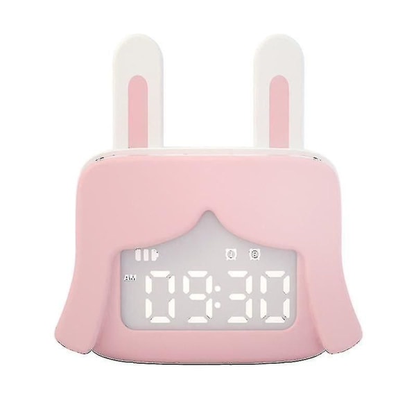 Tecknad uppladdningsbar miniväckarklocka - Sömntränare för barn Wake Up Alarm Clock