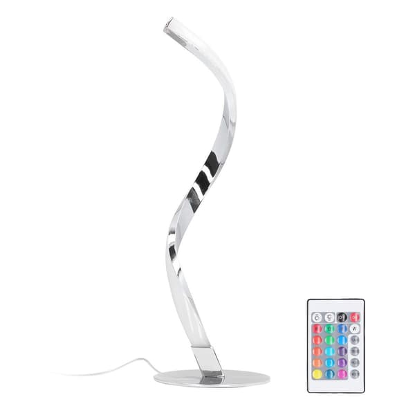 Modern RGB spiral bordslampa för sovrum, vardagsrum KLB