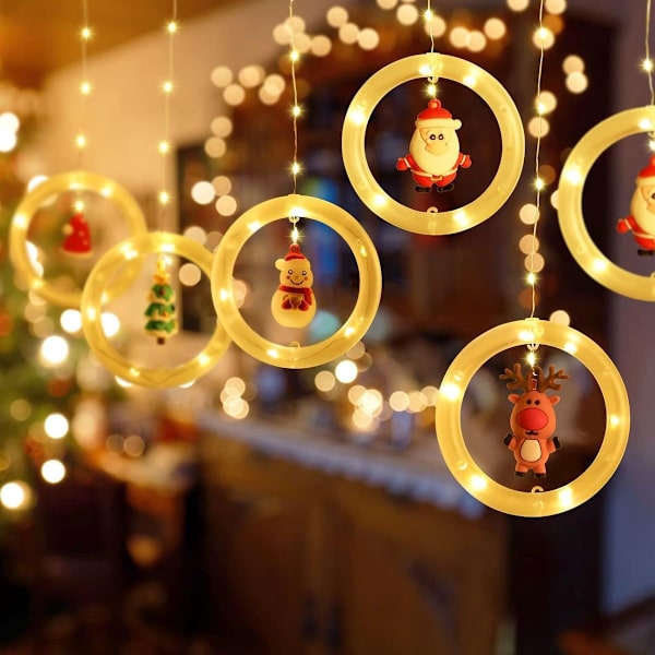 Opard Jul Dekoration Ljusgardin Inomhus med 10 Stycken Hänge, Fairy KLB