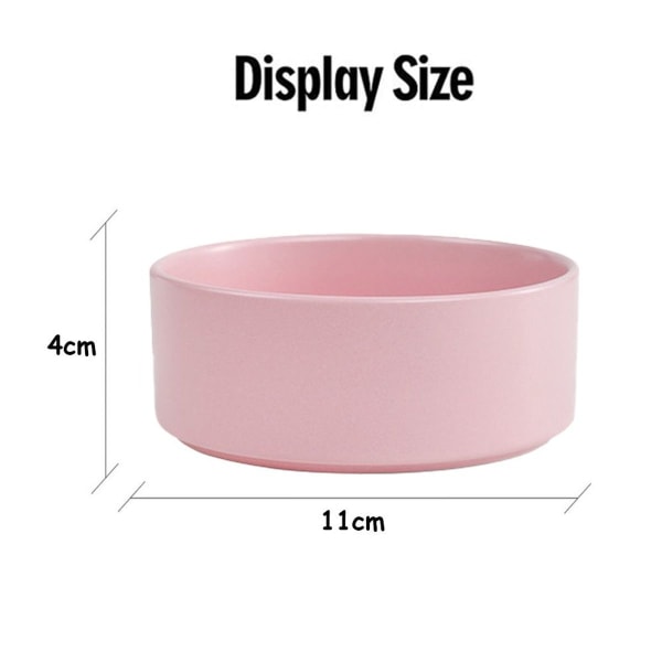 Ceramic bowl for cats and small dogs, non-slip ceramic cat pink