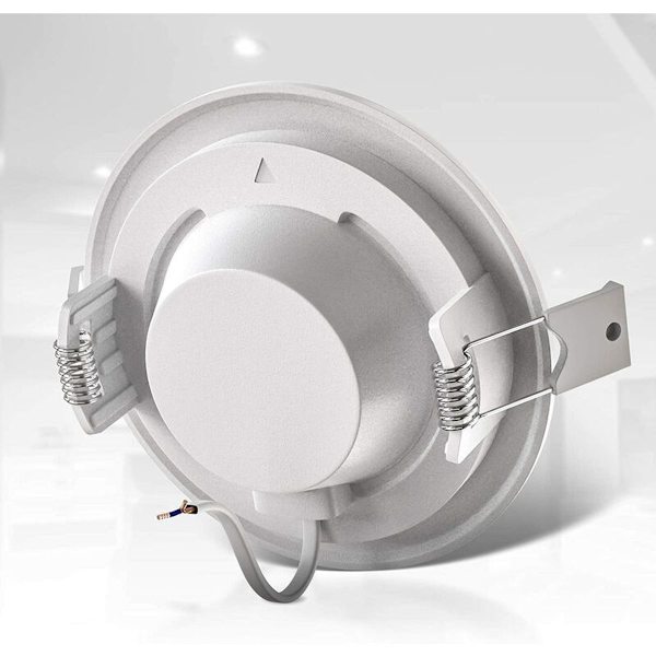Sett med 3 spesielle innfelte spotlights for bad IP44, sprutsikker, ultra-flat