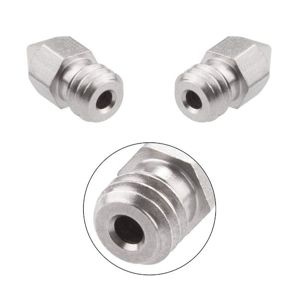 Højpræcisions MK8 dyser - sæt med 5 - 0,4 mm/1,75 mm - Makerbot Creality CR-10, Ender 3
