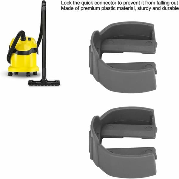 2 st C-klämma snabbfästen, högtryckstvätt trigger ersättning C-klämma för Karcher K2 K3 K7 biltvätt trigger (grå) KLB