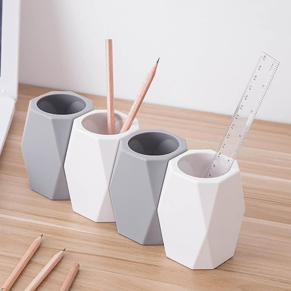 4 stk. silikone penneholder skrivebords blyantholder KLB
