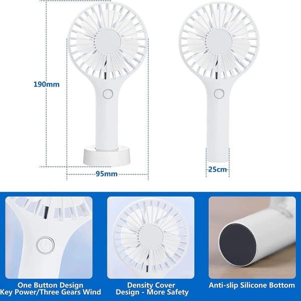 Blade Electric Table Fan (White)