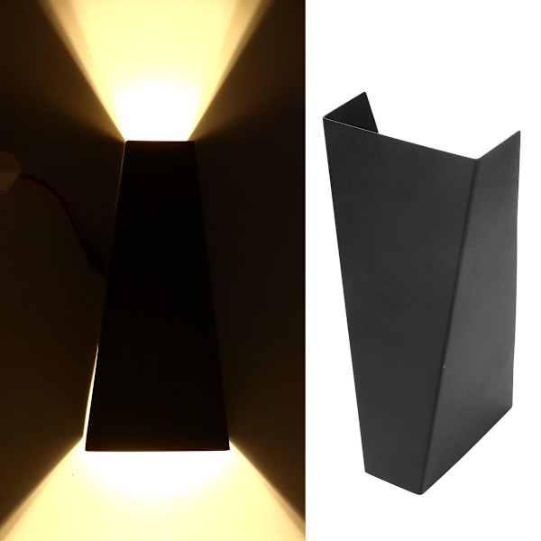 Moderne minimalistiske op og ned væglampe, trapezformet LED væglampe KLB