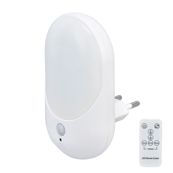 LED infrarød sensor nattlys, 7 knappers fjernkontroll KLB