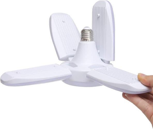 60W LED Garage Lys, E27 6000 Lumen Sikkerhedsloftlys,