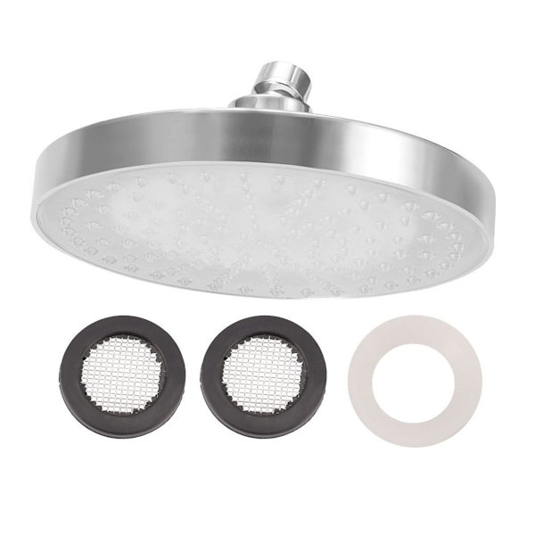 Farver LED-lys, automatisk skiftende brusehoved, G1/2 tommer, Rain KLB