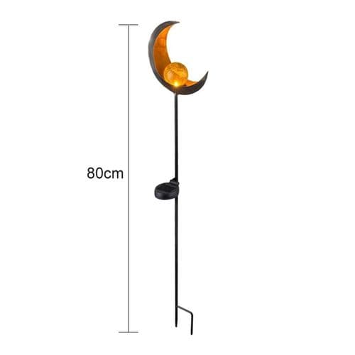 LED solcellelamper udendørs belysning dekoration stik lamper månedesign
