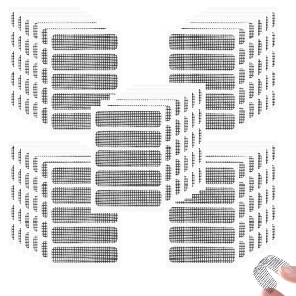 150 stk flueskjerm reparasjonssett, mygglapp, flueskjerm lapper KLB