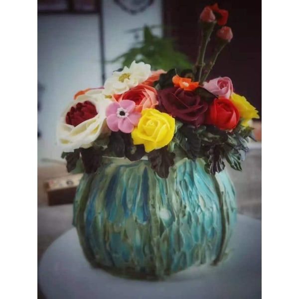 3 stk Austin Rose Pastry-tull, Blomsterblad-tull i rustfritt stål for kakedekorering -