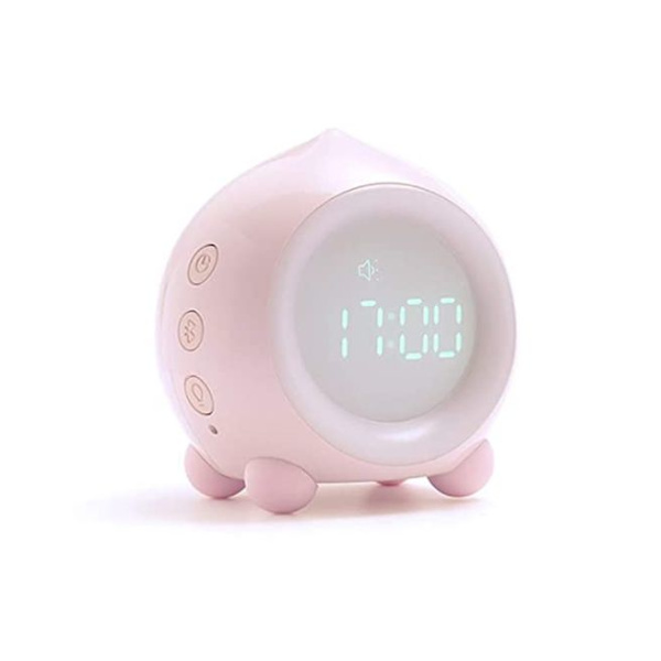 Barnealarmklokke Lysende LED Digital Nattlys Intelligent USB Musikk Lysende Kalender Barn Jente Gutt Baby Dyrke til å sove
