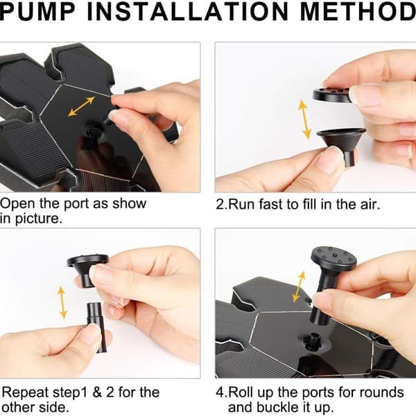 Solcellsfontän, solcellsdammpump, utomhusvattenpump, solpump