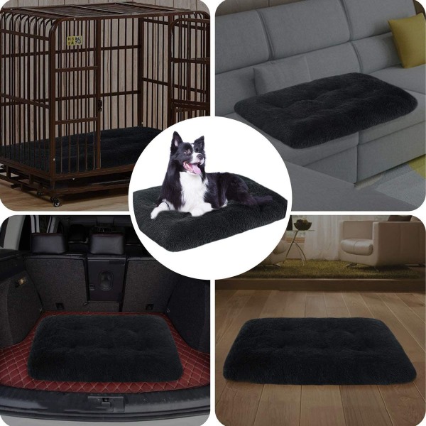 Plysj hundeseng, medium hundsofa, vaskbar supermyk hundekurv, KLB