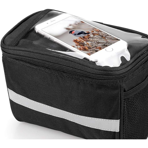 Lixada cykelstyrbag, isoleret, sort
