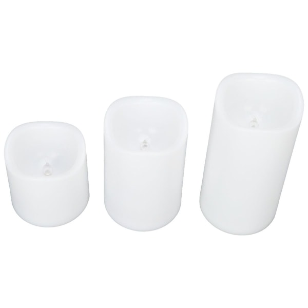 3 stk LED stearinlys med timer, flere moduser, elektronisk RGB KLB