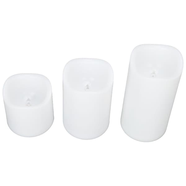 3 stk. LED stearinlys med timer, flere tilstande, elektronisk RGB KLB