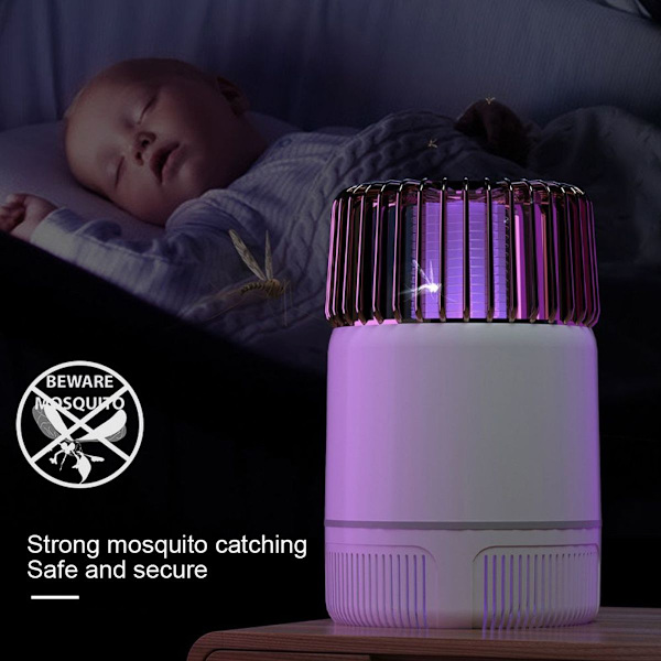 Sähköinen USB-ladattava hyttys- ja kärpäsmyrkytyslamppu, Moth White KLB