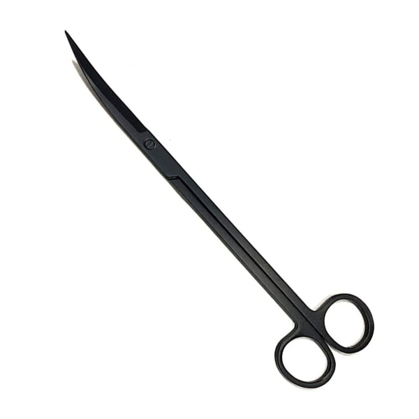 Plant scissors, stainless steel, elbow scissors, black KLB