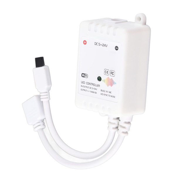 LED-ljusremskontroll, IR, 24 knappar, WiFi, Bluetooth KLB