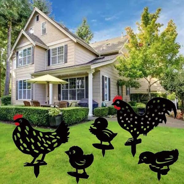 5 pakker akryl kylling hagekunst hagedekorasjon stor størrelse
