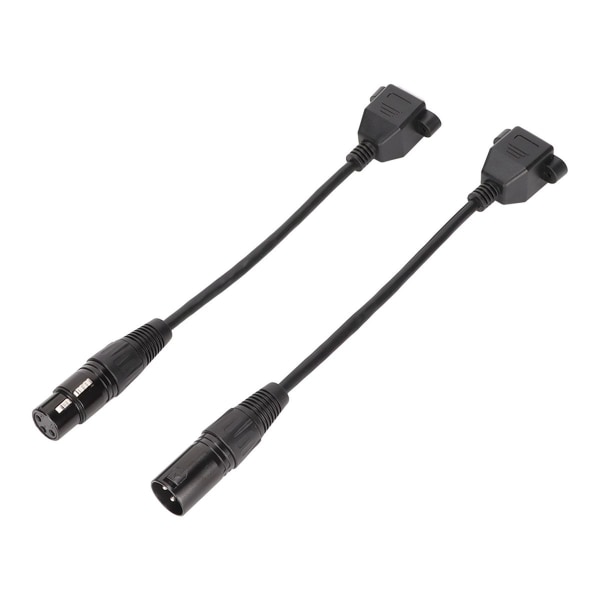 2 kpl XLR3 - RJ45 -kaapelia, 3-napainen pistoke ja liitäntä XLR-naaras KLB