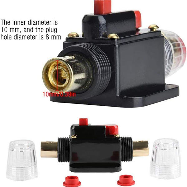Bilkredsløbsafbryder Beskyttelse Stereo Afbryder Sikringsholder Inline Reset KLB