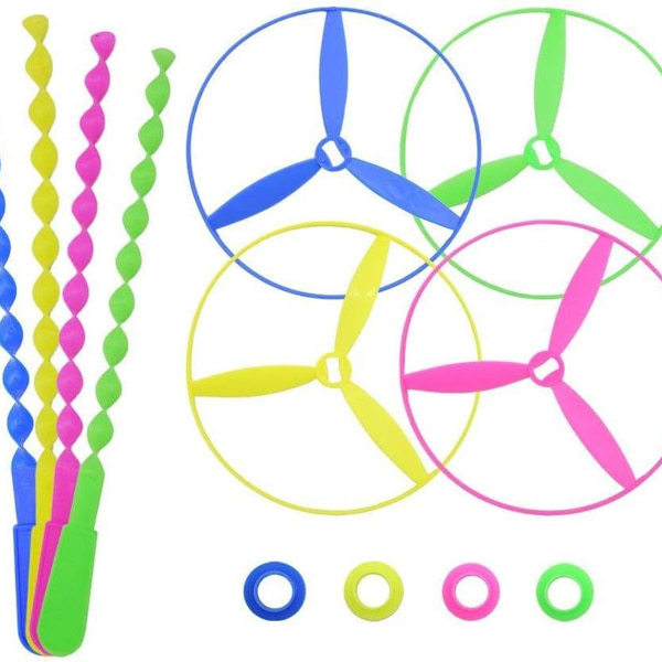 Twisty Pull String Flyvende Underkopper/Helikoptere, 40 stk. KLB