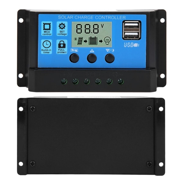 40A blå kontroller, automatisk PWM LCD ladekontroller PV KLB
