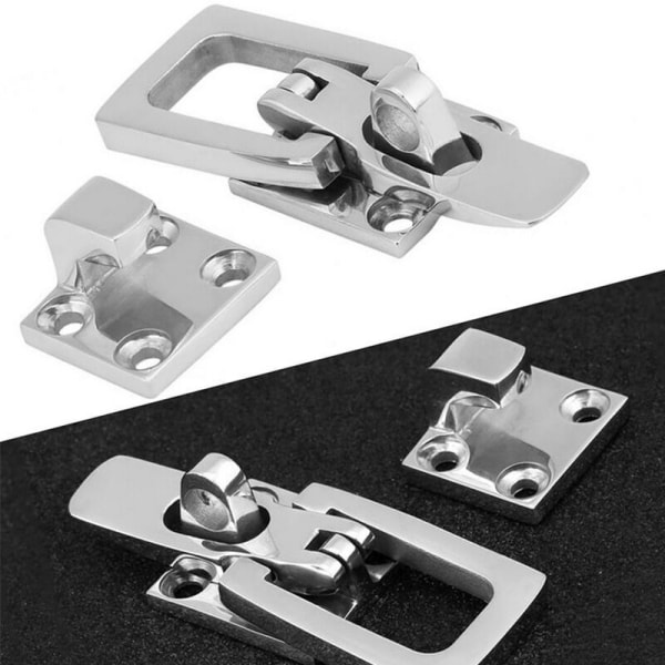 LOCK Secure Boat Latch Locker Tweezer 70mm Ruostumaton teräs Marine Anti-Rattle Latch Locker KLB