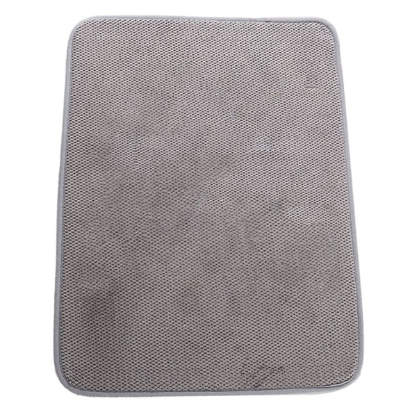 Oppvaskmatte, mikrofiber tørkematte, superabsorberende, mikrofiber, grå