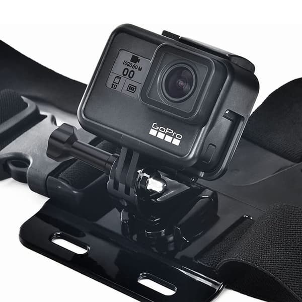 Brystremholder stroppsystem brystfeste kompatibel med GoPro Hero KLB