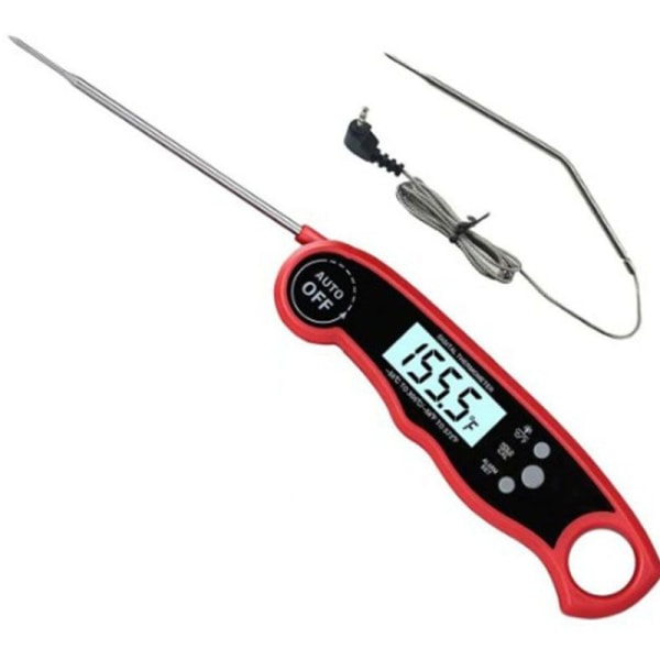 Kjøtttermometer grilltermometer, LCD digital steketermometer