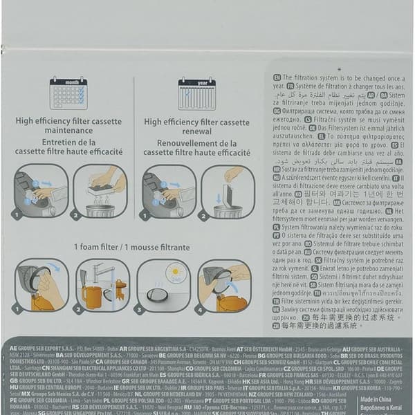 Moulinex filtreringssæt til Compact Power Cyclonic ZR005901 KLB