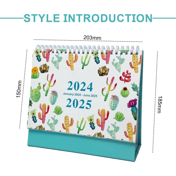 2024 Skrivebords kalender Stående Flip Skrivebords kalender 2024, Januar Style2 KLB