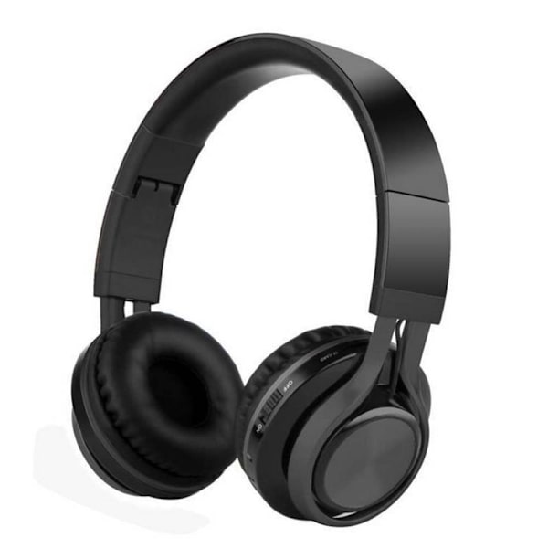 Bluetooth-hodetelefoner, sammenleggbare, trådløse, svarte