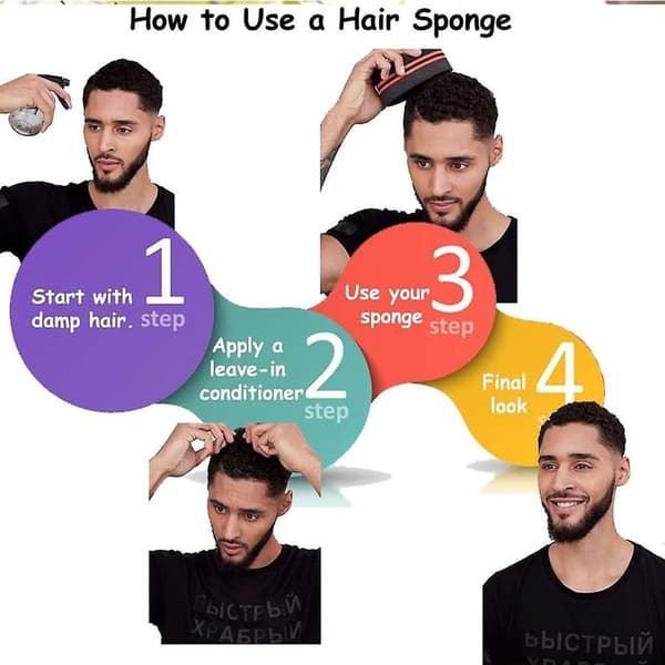 Big Holes Magic Barber Svampbørste Twist Hår til