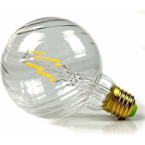 Led-lamput Vintage Led Filament Edison -lamppu 4W Ei himmennettävä Erikoisvalaisimet Koristelamput 220/240V E27 Lämpöhehku (G95 Kirkas pyörre) KLB